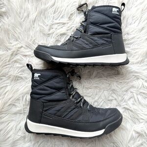 Sorel Kids Black and White Boots